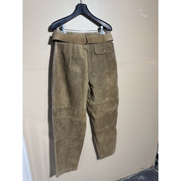 VTG Jones New York Womens 100% Genuine Leather Pants Size 14 Festival Primative - Picture 5 of 13